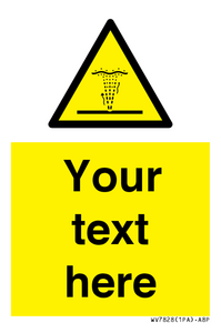 Custom warning geyser water jet